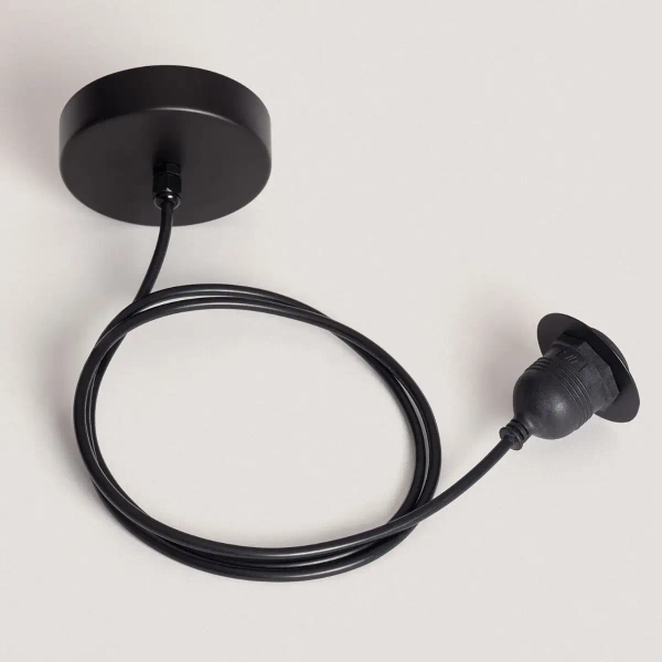 Lampa japandi wisząca Boho ABR-LW21-BH-E27 Abruzzo IP65 beżowa