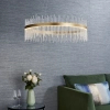 Lampa wisząca do jadalni LED L&-181908 Light& 58W 3000K ring złoty