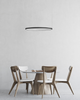 Zwisowa lampa ledowa Agnes AZ5019 48W 3000-6500K ring czarna