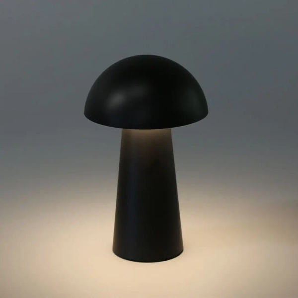 Ledowa lampka stołowa grzyb Mireo 76036 LED 1,5W 3000K IP44 czarny