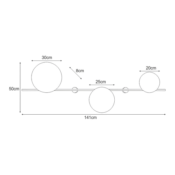 Czarny kinkiet Rega K-4639 Kaja designerska lampa ścienna na przedpokój