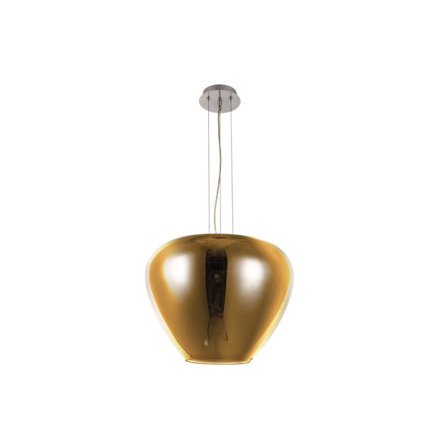 Glamour lampa wisząca Baloro do przedpokoju złoty zwis