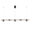 Modernistyczna LAMPA wisząca REMDAL PND-16374-5-BK-3K Italux metalowa OPRAWA LED 30W 3000K sticks czarne