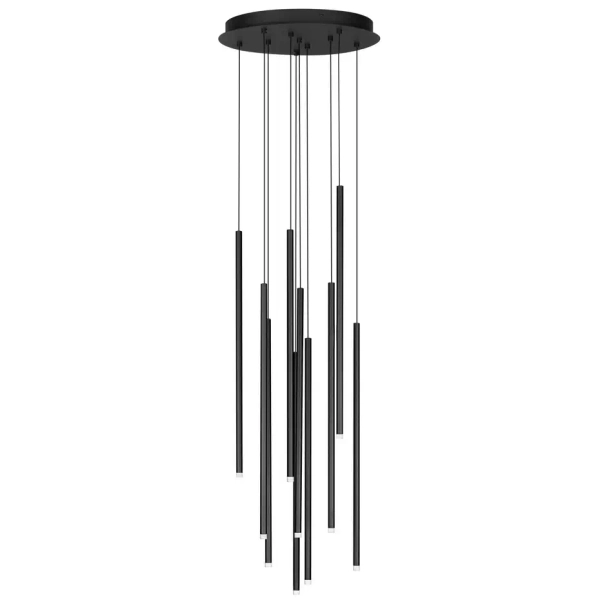 Nowoczesna lampa wisząca NOVENCIO LE45464 LED 41W 3000K tubki czarne