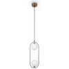 Lampa wisząca eliptyczna Ring MOD013PL-02BS1 zwis mosiądz