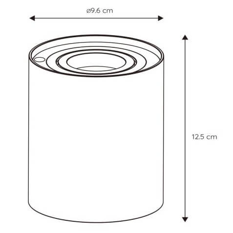 Lampka stołowa tuba Tube 22552/05/31 dotykowa do sypialni biała