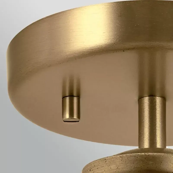 Klasyczna lampa wisząca Nottinghill mosiądz przezroczysta szklana 1xE27 ELS-NOTTINGHILL-P-PNBR