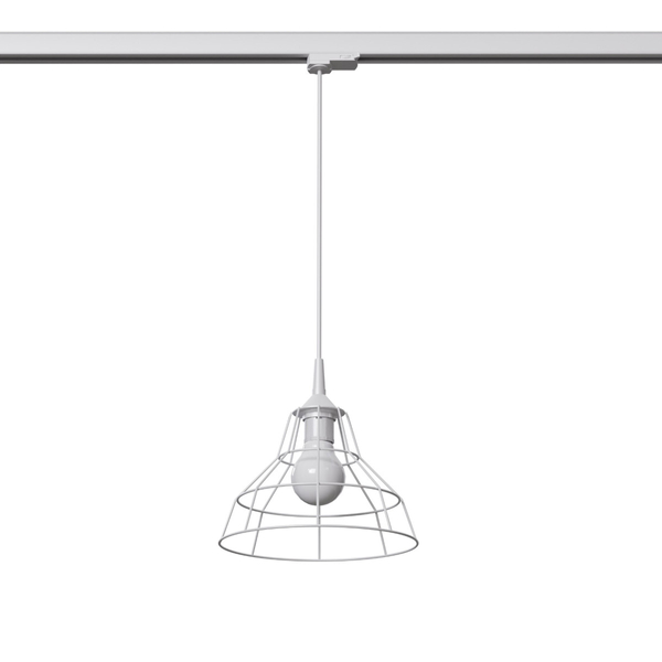 Trzyfazowa lampa wisząca ANATA MYL.00353 druciana z żarówką biały