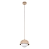 Kulista lampa wisząca Bono Sabia 10644 mleczna kula beżowy