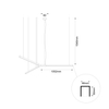 Sufitowa lampa metalowa Trikal 5225 LED 51W 3000K śmigło czarny