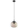 Kulista lampa wisząca VIBE 4677 szklana do sypialni czarny bursztynowy