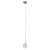 Kryształowa wisząca lampa Padri PND-40827-1-HBR-CL kula glamour złota