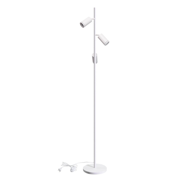 Podłogowa lampa metalowa Paris 328182 tuby do salonu białe