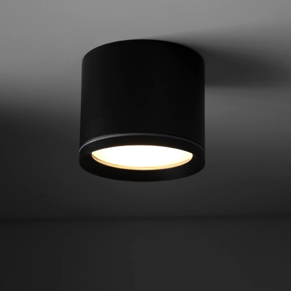 Lampa nad blat sufitowa Viwo 10594 tubka okrągła IP44 czarny