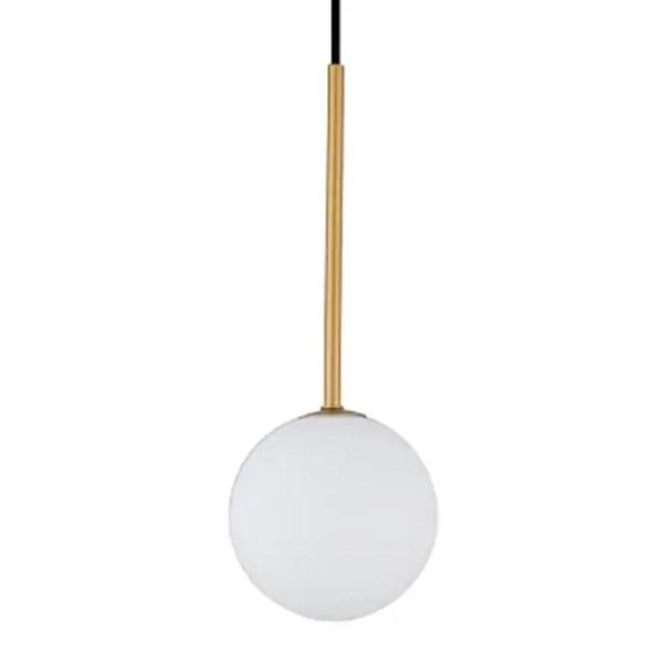 Mimimalistyczna lampa wisząca Karo 10305 czarna złota