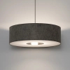 Regulowana wisząca lampa LAGO 11675 tuba tkanina szara