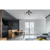 Lampa sufitowa ruchoma Xara 54802S-3DH czarna drewno