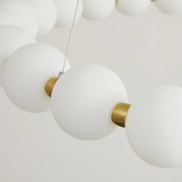 Kulista lampa wisząca Pontti LWPONR LED 56W 3000K kule do salonu złoty