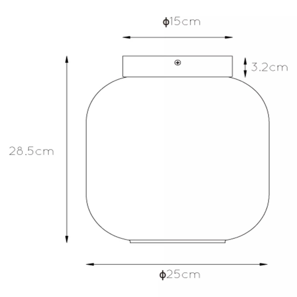Szklana lampa sufitowa Joanes do kuchni czarna przydymiona