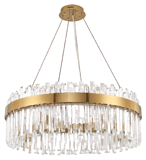 Wisząca lampa jadalniana Lux CGLUXWIS80 Copel LED 50W 3000K crystal mosiądz
