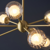 Zwisowa lampa molekuły L&-196690 Light& szklane kule sticks mosiądz OUTLET