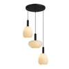 Wisząca lampa Gater PND-23541-3-BK-OP potrójna do salonu czarny