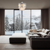 Metalowa lampa sufitowa Aspen ML8809 Milagro z kryształkami chrom