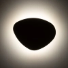 Minimalistyczny salonowy kinkiet Stone Black 10632 metalowy czarny