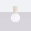 Łazienkowa lampa sufitowa HALO SL.1718 kulista IP44 biała kaszmirowa