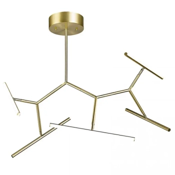 Ledowa lampa sufitowa 2071 LED 49W 3000K do przedpokoju złoty