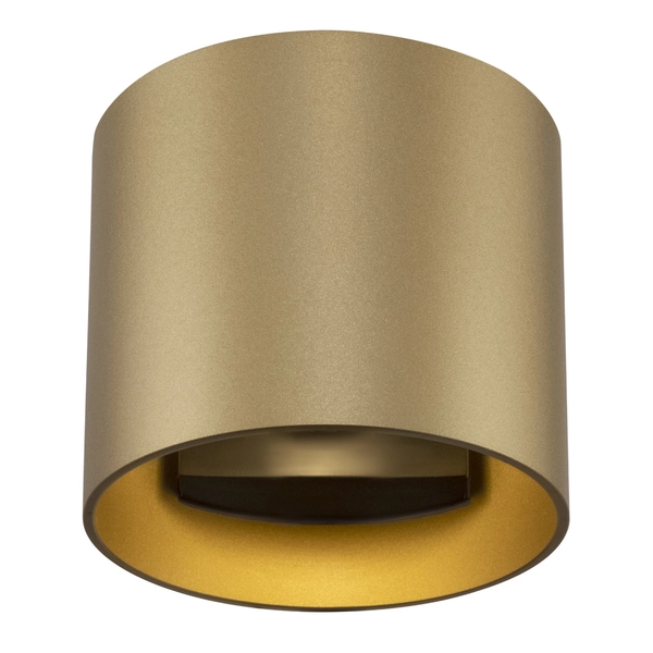 Lampa ścienna tuba Rond C066WL-01MG Maytoni okrągła do salonu złota