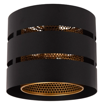 Metalowa lampa sufitowa Rosas 21133/01/30 ażurowa czarna złota