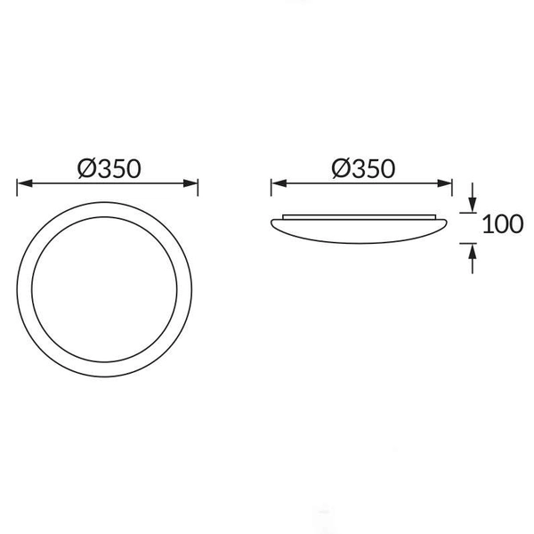 Plafon LAMPA sufitowa SOLEO 03241 Ideus natynkowa OPRAWA okrągła LED 16W 4000K do łazienki IP44 biała
