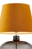 Klasyczna LAMPKA stołowa SAWA VELVET 41022105 Kaspa nocna LAMPA abażurowa stojąca do sypialni nocna grafitowa złota