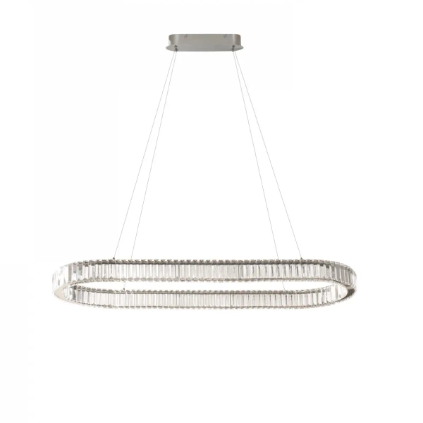 Kryształowa lampa wisząca 2p do jadalni SPARK LED 71W 3000-6000K AZ6710 chrom aluminium