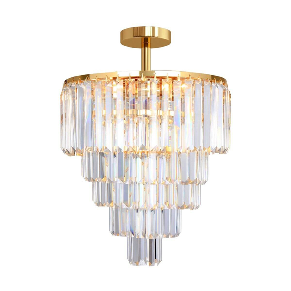Sypialniana lampa sufitowa Alexandria nad łóżko złota