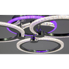 Sufitowa lampa DRS2032/3 rings 48 LED 47W 3000-6000K tryb nocny chrom