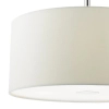 Lampa wisząca RONDA biała tkaninowa metalowa abażur nowoczesna 3xE27 do salonu RON102