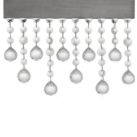 Kinkiet ścienny glamour OLEVIRA LE45150 LED 15W 3500K kryształy szare