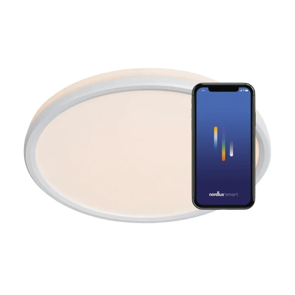 Plafon z pilotem Smart Liva 2110826101 LED 21W 2700-6500K IP54 biały
