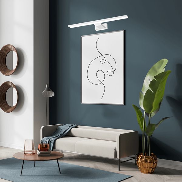 Minimalistyczna lampa ścienna Pinto LED 12W 3000K biała do holu
