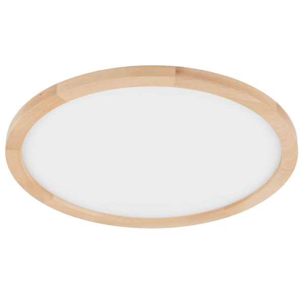 Nasufitowa lampa do łazienki Aqua 18008 LED 45W 3000-6500K round drewniana biała