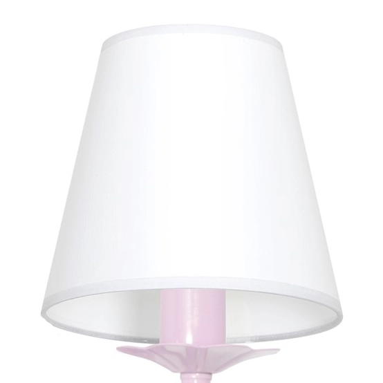Kinkiet LAMPA ścienna SARA MLP1050 Milagro dziecięca OPRAWA abażurowa crystal jasnoróżowa