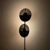Skandynawska stojąca lampa Lunar Wood 16135 drewniana brązowy
