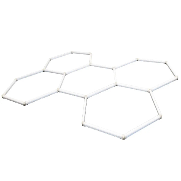 Nowoczesna lampa sufitowa Geometric LP-0209/5C 4K LED 4000K IP44 biały