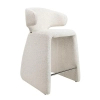 Nowoczesne krzesło EDRA MM001501100362 beżowe tapicerowane tkanina 52cm