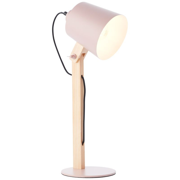 Lampka nocna regulowana Swivel 92716/17 drewniana różowa