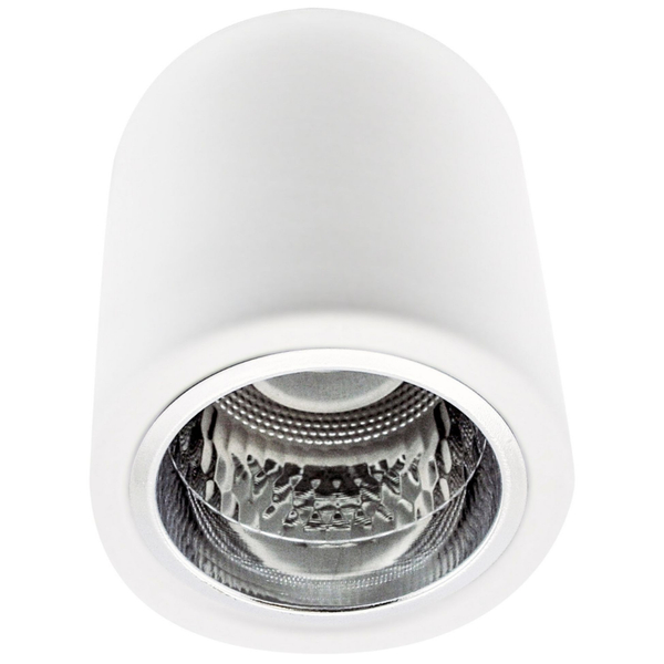 Stropowa lampa JUPITER 10 307170 Polux natynkowa metalowa tuba biała