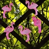 Dekoracyjna girlanda solarna różowe flamingi 10 LED 6m IP44 zimna