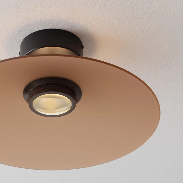Plafon do kuchni PECA LE44278 LED 12W 3000K kopuła brązowy czarny